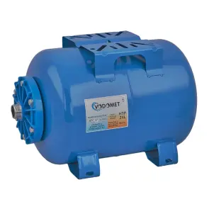 Гідроакумулятор горизонтальний Vodomet HTP-24L корпус-сталь, мембрана Se.Fa, фланець-сополімер (VO4316) №1