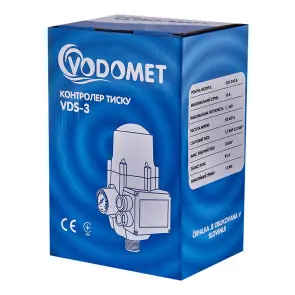 Контролер тиску Vodomet VDS-3 електронний для насоса до 1,1кВт, кутовий 1", з кабелем (VO4201) №11