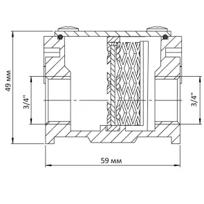 Фильтр газовый 3/4" Koer KG.F01.A (KR3104) №2