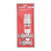 Комплект для підключення радіатора Koer SET-30 - 1/2'' (прямий) з термоголовкою (KR5717)