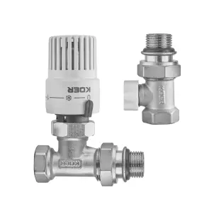 Комплект для підключення радіатора Koer SET-30 - 1/2'' (прямий) з термоголовкою (KR5717) №3
