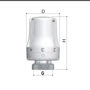 Термоголовка Roho R4010-3015 – 30х1,5 (жидкостный элемент) (RO0136) №2