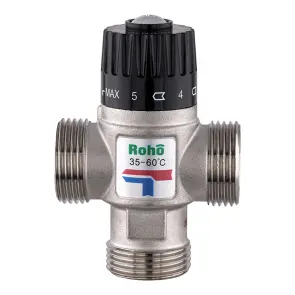 Клапан змішувальний Roho R1207-100 - 1" ЗР термостатичний (35-60*C) (RO1022) №3