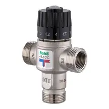 Клапан смесительный Roho R1208-075 - 3/4" ЗР термостатический (42-60*C) (RO1023)