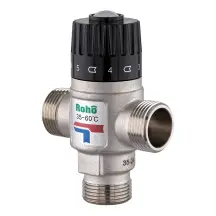 Клапан смесительный Roho R1207-075 - 3/4" ЗР термостатический (35-60*C) (RO1021)