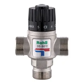 Клапан змішувальний Roho R1207-075 - 3/4" ЗР термостатичний (35-60*C) (RO1021) №4