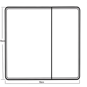 Дзеркальна шафка Mixxus Premium Olivary CM01-70x70x13 з LED Touch, димером, регулятором яскравості (MI8295) №2