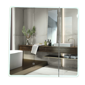 Дзеркальна шафка Mixxus Premium Olivary CM01-70x70x13 з LED Touch, димером, регулятором яскравості (MI8295) №6