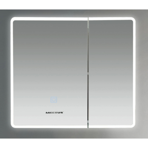 Дзеркальна шафка Mixxus Premium Olivary CM01-70x70x13 з LED Touch, димером, регулятором яскравості (MI8295) №9