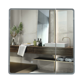 Дзеркальна шафка Mixxus Premium Olivary CM01-70x70x13 з LED Touch, димером, регулятором яскравості (MI8295) №17
