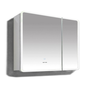 Дзеркальна шафка Mixxus Premium Olivary CM01-80x70x13 з LED Touch, димером, регулятором яскравості (MI8296) №7
