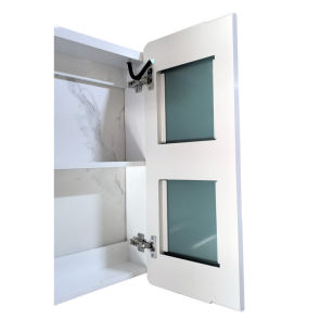 Дзеркальна шафка Mixxus Premium Olivary CM01-80x70x13 з LED Touch, димером, регулятором яскравості (MI8296) №19