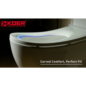 Унітаз-компакт ергономічний Koer TT-0201-T3 675x390x860mm система змиву TORNADO 3.0 (KR5613) №6
