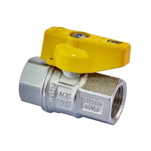 Кран шаровой ГАЗ, Roho R211-050G - 1/2" ВВ ручка "бабочка" желтая Roho R111-050G - 1/2" ВЗ (RO0242) №3