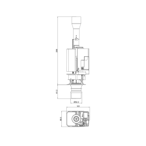 Арматура СПУСКНА для інсталяції KT-0407 KOER KT-1201 (KR5645) №2