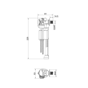 Арматура НАПОВНЮВАЛЬНА для інсталяції KT-0407 KOER KT-1101 (KR5644) №2