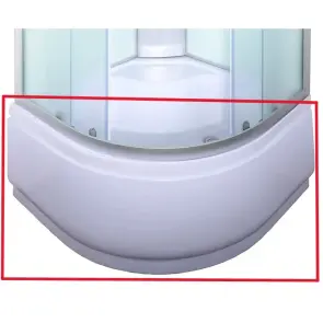 Панель для душевого поддона высокого Mixxus Strong ST02-90x90x40 полукруглого (MI8311) №1