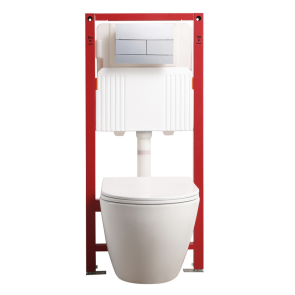 Комплект: Mixxus Premium Ellipse-SET-2102 (в 2 ящ) Унитаз система смыва Tornado 3.0+ Установка Koer KT-0404 + панель KT-0604-01 Chrome (MP6690) №19