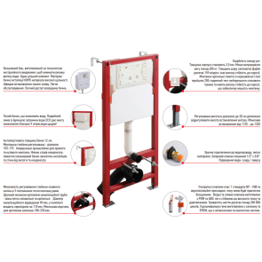 Комплект: Mixxus Premium Ellipse-SET-2102 (в 2 ящ) Унитаз система смыва Tornado 3.0+ Установка Koer KT-0404 + панель KT-0604-01 Chrome (MP6690) №26