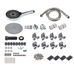 Комплект фурнітури для душового боксу Mixxus Strong SCP01-SET Chrome (MI8162) №1