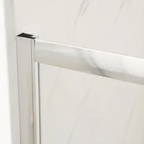 Двері у нішу розсувні MIXXUS PREMIUM DIVERSE SD01-100x185-TR CHROME прозоре скло 5мм (MI7165) №6