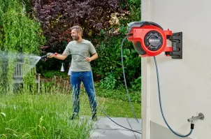 Катушка со шлангом аккумуляторная Einhell GE-HR 18/30 WH Li - Solo (4173771) №7