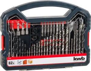 Набор бит и сверл 62 шт, PROMO KWB (109106) №1