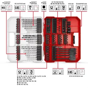Набір ударних біт і свердл Einhell 95 шт, XL-Box (108798) №3