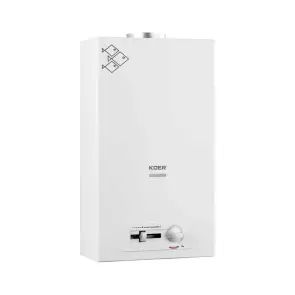 Газова колонка KOER KWH.G0410 WHITE димохідна з п'єзорозпалом 10 л/хв (колір білий) (KR5663) №1
