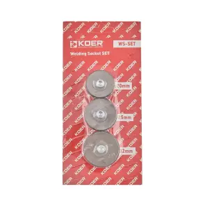Комплект насадок KOER WS-SET для паяльника PPR (кол. синій) 20мм,25мм,32мм (KR5821) №1