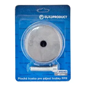 Насадка плоска для паяльника EUROPRODUCT EP.WS040 PPR труб 40mm (EP6101) №1