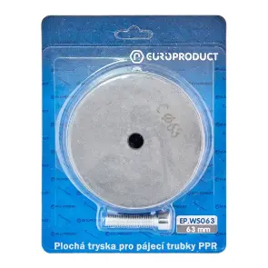 Насадка плоска для паяльника Europroduct EP.WS063 PPR труб 63mm (EP6103) №1
