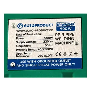 Паяльник для Europroduct EP.WM04R PPR труб (круглі насадки) 20/32mm (EP6094) №4
