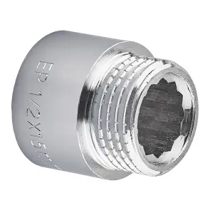 Подовжувач Europroduct EP.E015.Chr - 1/2"MF-15мм хром (EP6122) №1