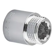 Удлинитель Europroduct EP.E020.Chr - 1/2"MF-20мм хром (EP6123)