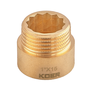 Подовжувач Koer KF.E10-15.WN - 1"-15мм без нікелю (KR5669) №3
