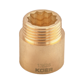 Подовжувач Koer KF.E10-25.WN - 1"-25мм без нікелю (KR5671) №2