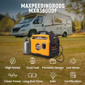 Инверторный двухтопливный генератор Maxpeedingrods MXR3800DF №7