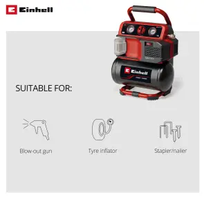 Компрессор аккумуляторный Einhell TE-AC 18/75 Li OF - Solo (4020410) №6