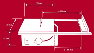 Пила циркулярна настільна Einhell TE-TS 254 T (4340430) №3