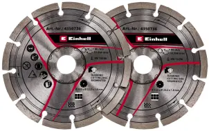 Диски для бороздодела Einhell 125х22.2 мм, 2 шт (4350736) №1