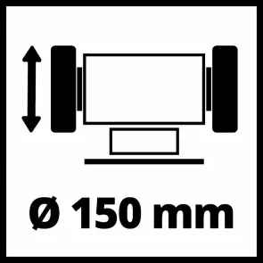Точильно-шлифовальный станок Einhell TC-BG 150 B (4412634) №10