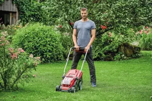 Газонокосилка аккумуляторная Einhell GE-CM 36/36 Li 2x4.0Ah (3413230) №3