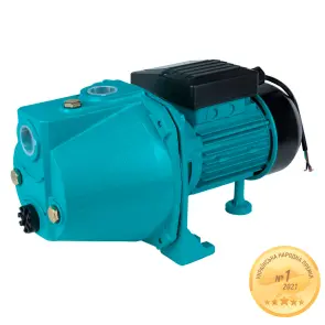 Насос відцентровий самовсмоктуючий 0.75кВт Hmax 48 м Qmax 55л/хв AQUATICA JETa60 (775092) №2