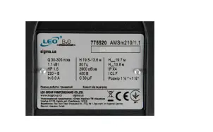 Насос відцентровий 1.5кВт Hmax 24.2м Qmax 300л/хв (нерж) LEO 3.0 (775521) №5