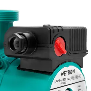 Насос циркуляционный 75Вт Hmax 4м Qmax 40л/мин Ø1 1/2" 180мм зел+гайки Ø1 WETRON LР525-4/180С (774312) №4