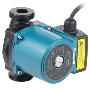 Насос циркуляционный 96Вт Hmax 6м Qmax 58л/мин Ø1 1/2" 130 мм+гайки Ø1" LEO 3.0 LRP25-60/130 (774433) №2