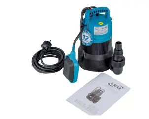 Насос дренажный садовый 0.4кВт Hmax 6м Qmax 150л/мин LEO AKS-401PH №11