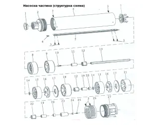 Насос центробежный скважинный 0.75кВт H 113(92)м Q 55(30)л/мин Ø102мм (кабель 60м) AQUATICA (DONGYIN) (777448) №18