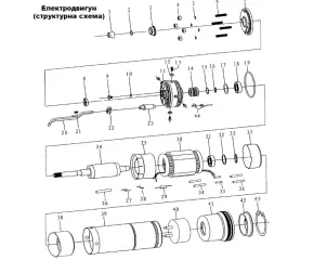 Насос відцентровий 380В 7.5кВт H 143(85)м Q 380(265)л/хв Ø102мм (з 3х ЧАСТЕЙ) AQUATICA (DONGYIN) 4SD16/24 (7771883) №9